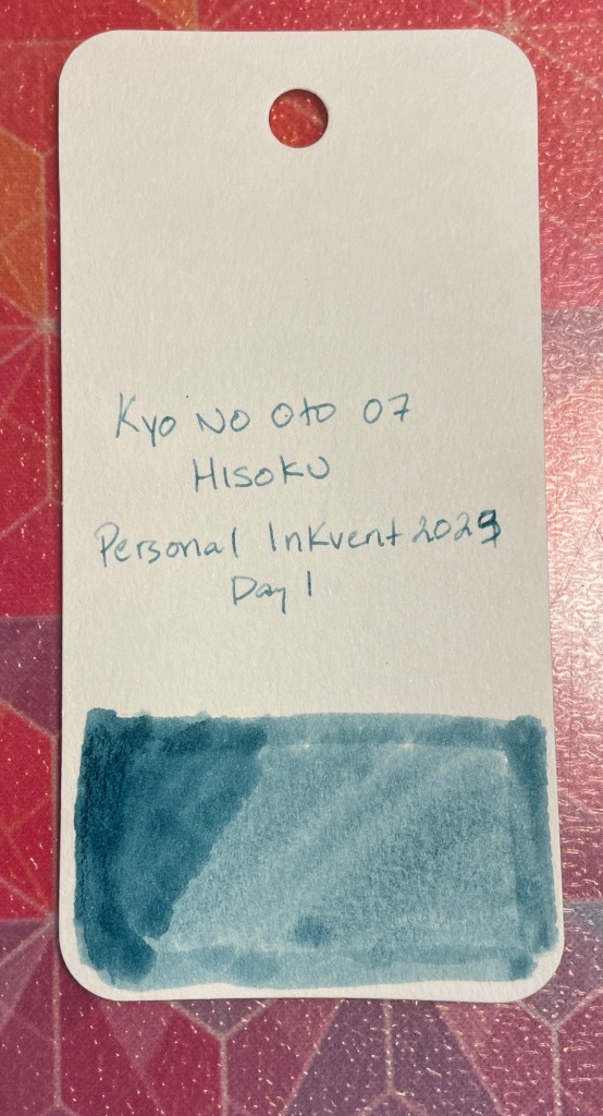Kyo-No-Oto 07 Hisoku
A pale blue ink