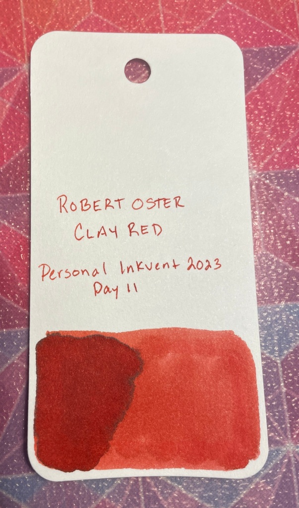 Robert Oster Clay Red
A medium/dark red similar to a brick red with a touch of sheen in heavy applications