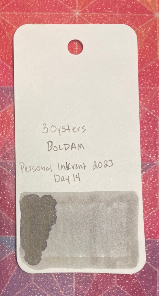 3Oysters Doldam
A light grey ink with decent shading from darker to lighter tones.